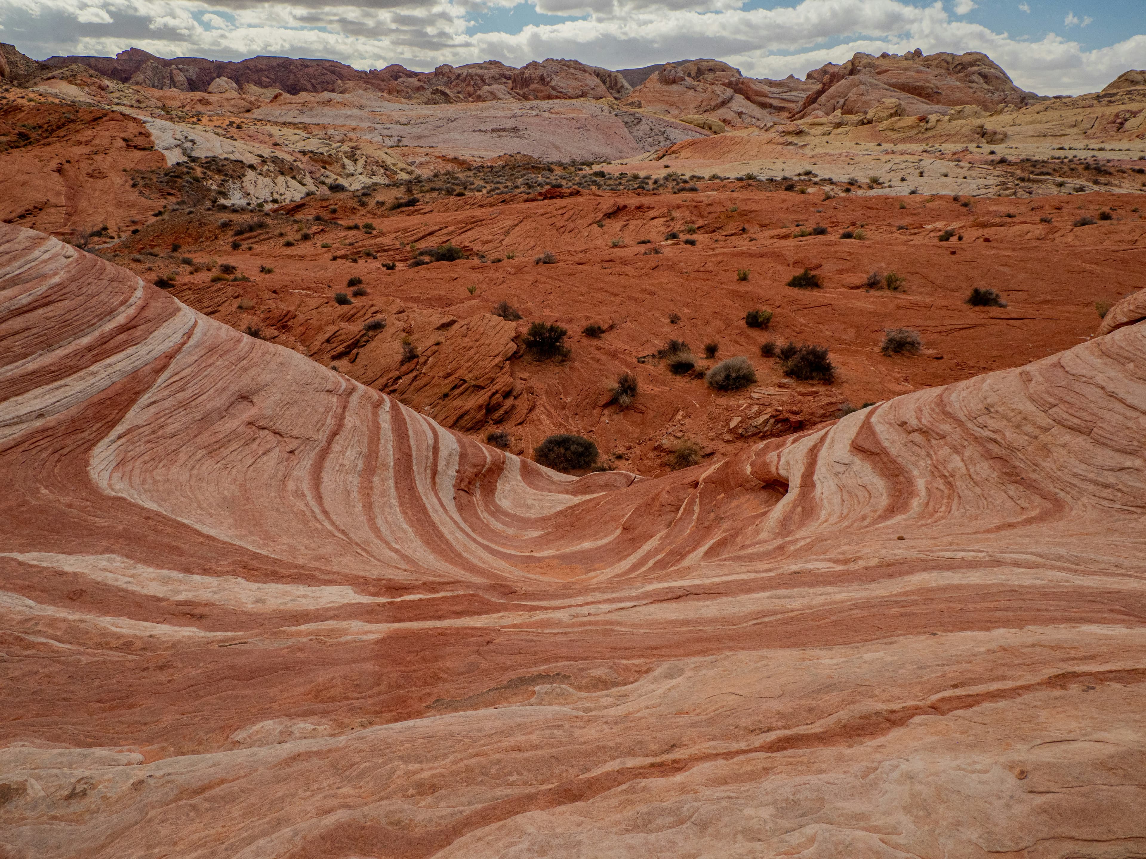 Nevada desert landscape near Las Vegas campsite