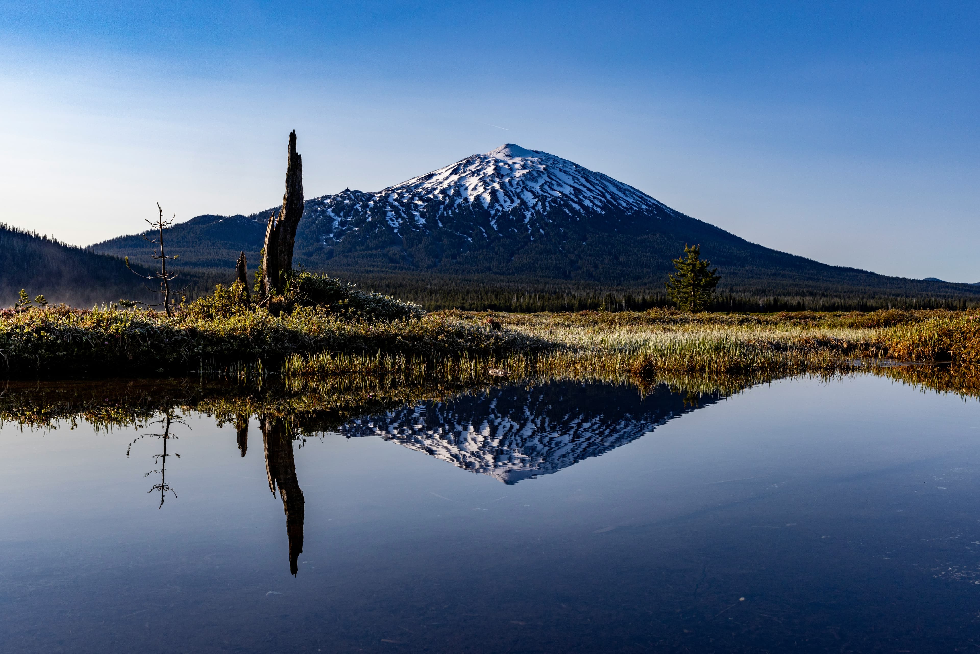 Panoramic view of high desert landscape in Bend, Oregon