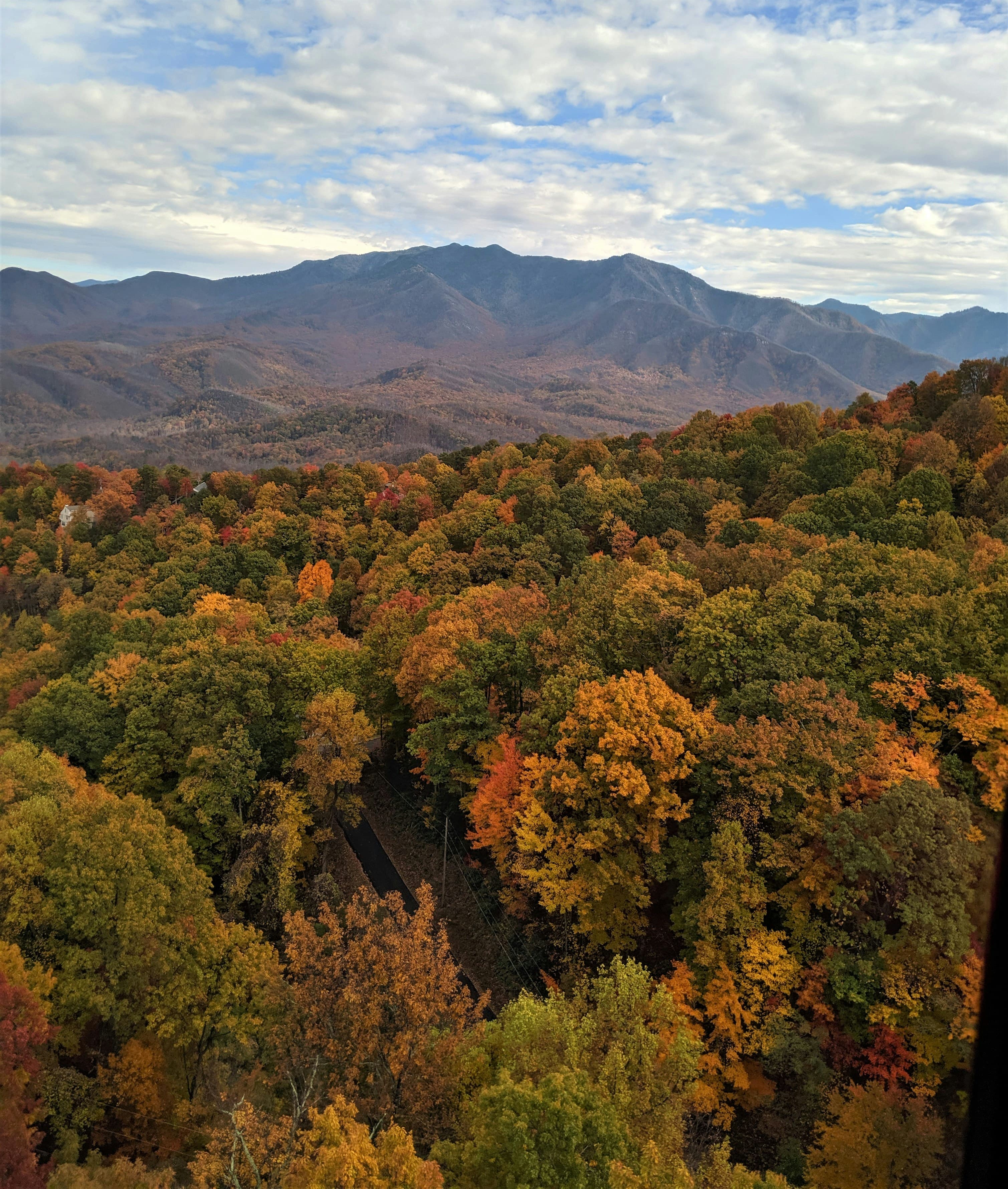 Gatlinburg, Tennessee, sunset over the Great Smoky Mountains, by J Hanabi