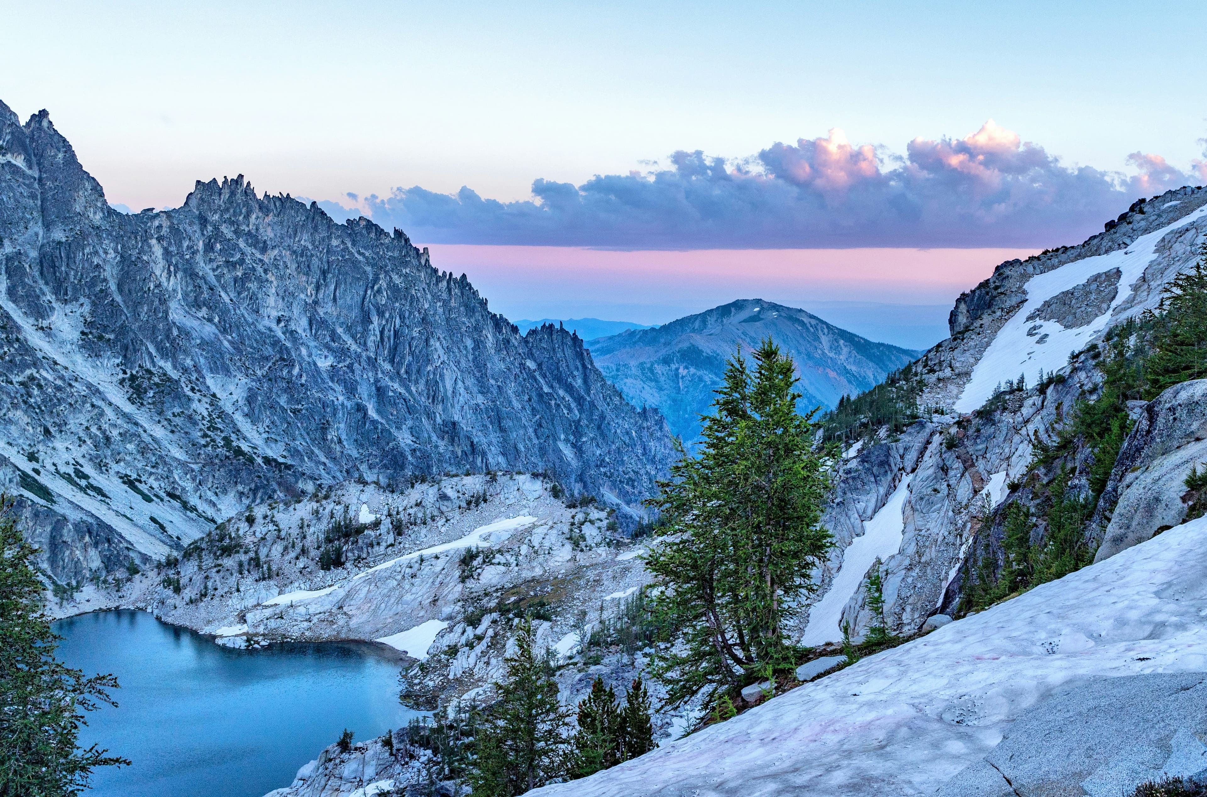 Panoramic view of Leavenworth Washington's mountainous landscape