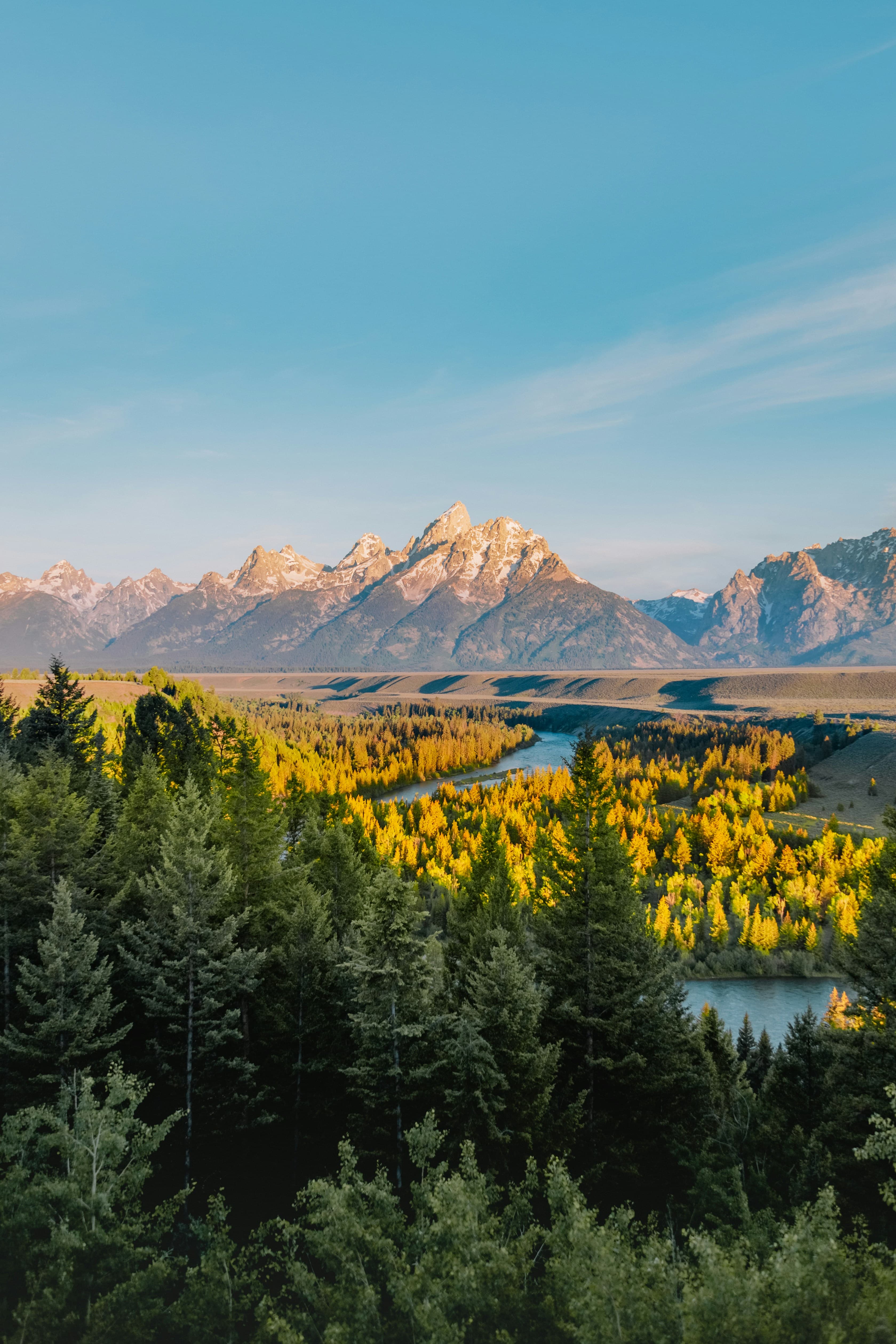 Scenic Jackson Hole camping spot near Teton Range