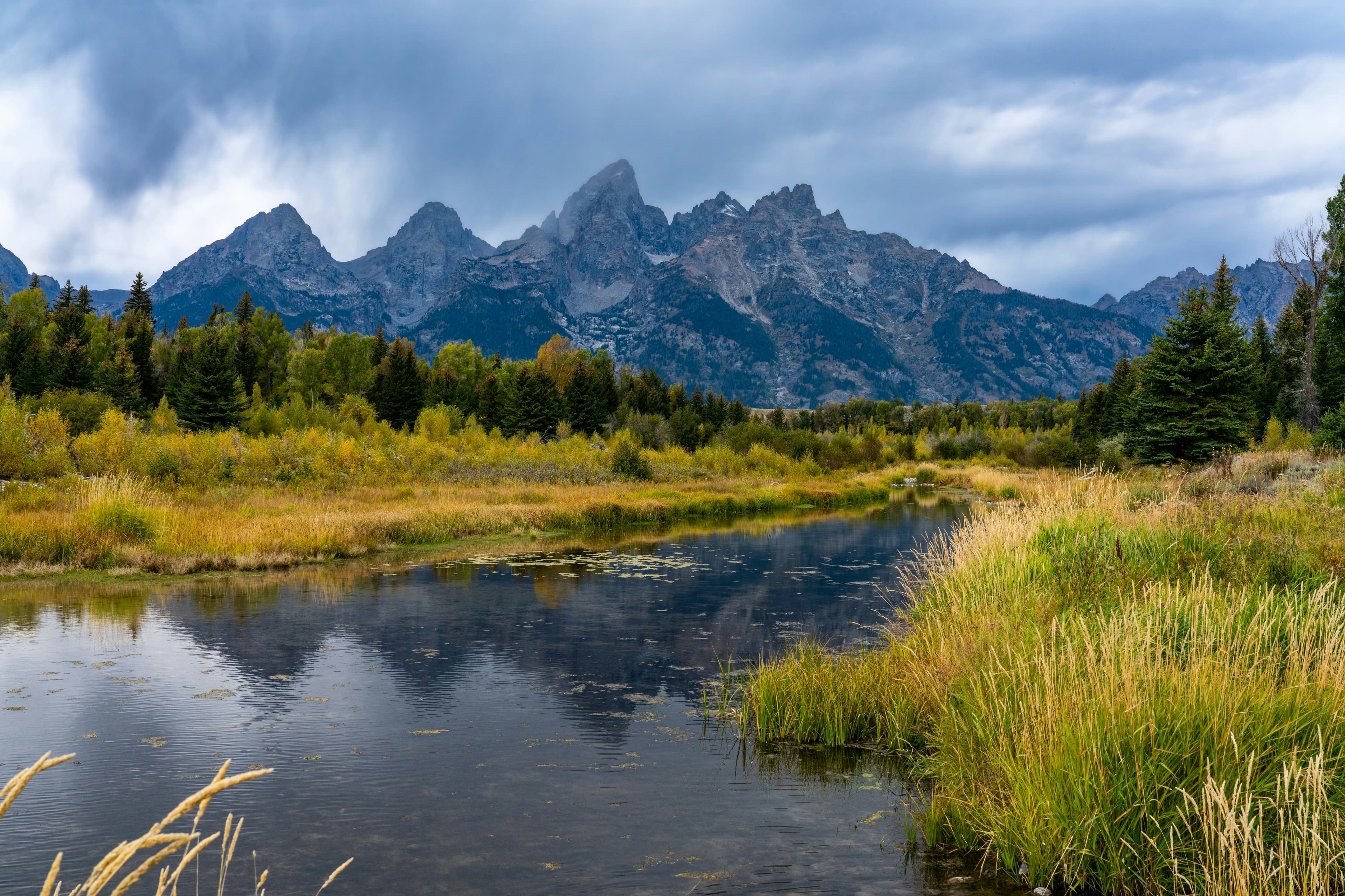 Majestic Wyoming wilderness in Jackson, surrounded by mountains