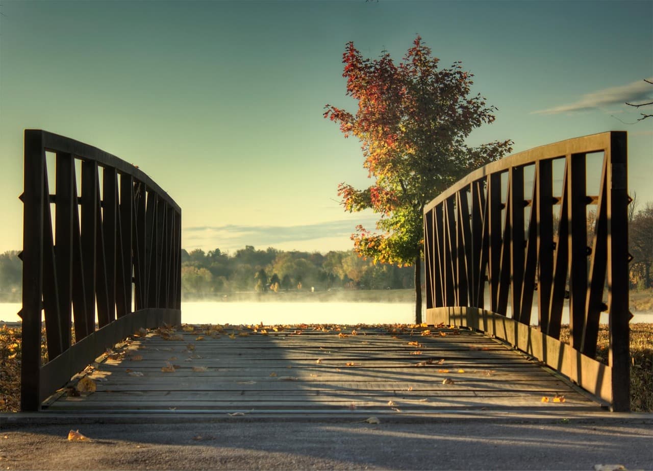 Serene Copper Creek landscape in Pleasant Hill, Iowa
