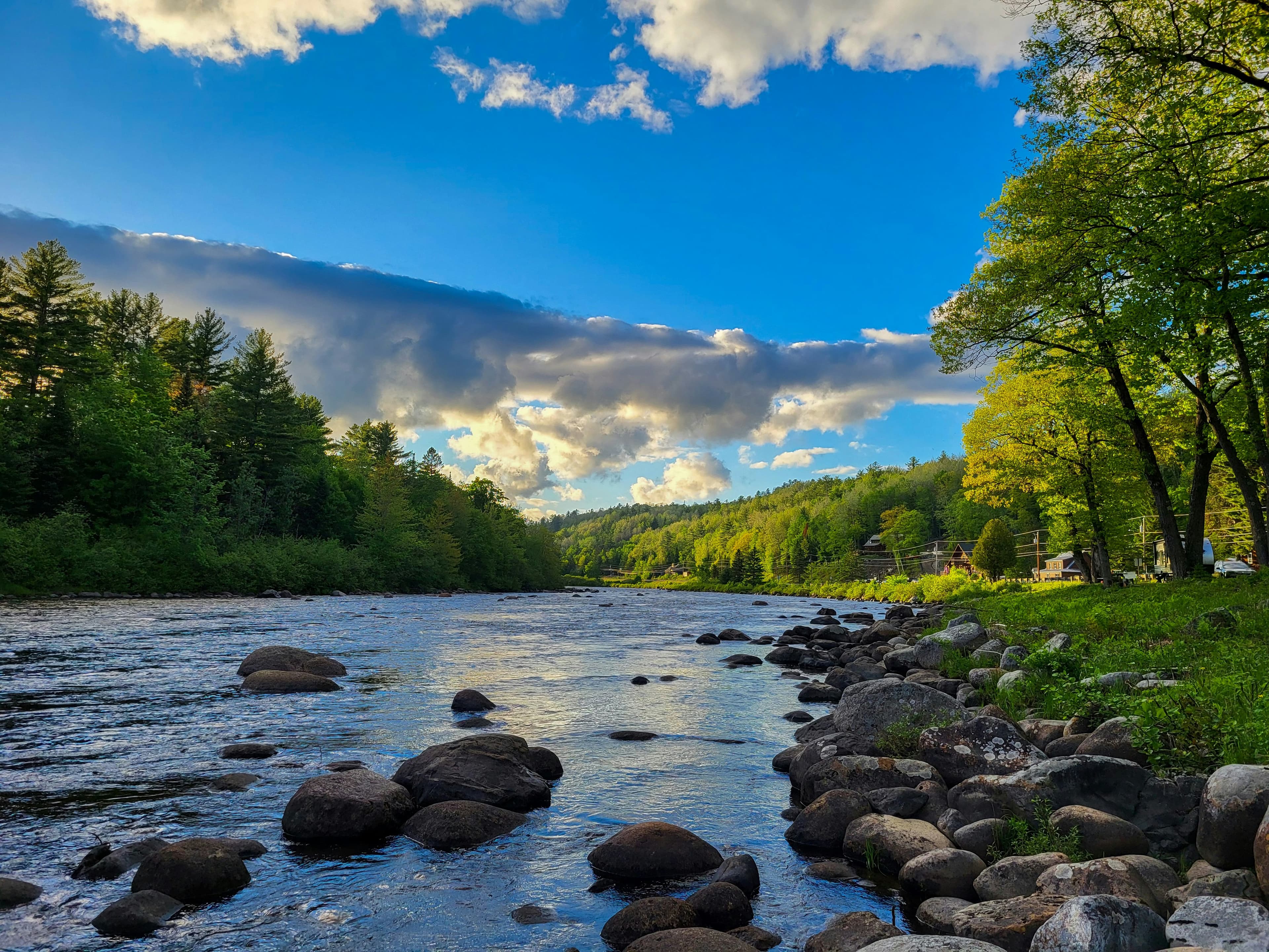 Majestic Maine wilderness campsite near Baxter State Park