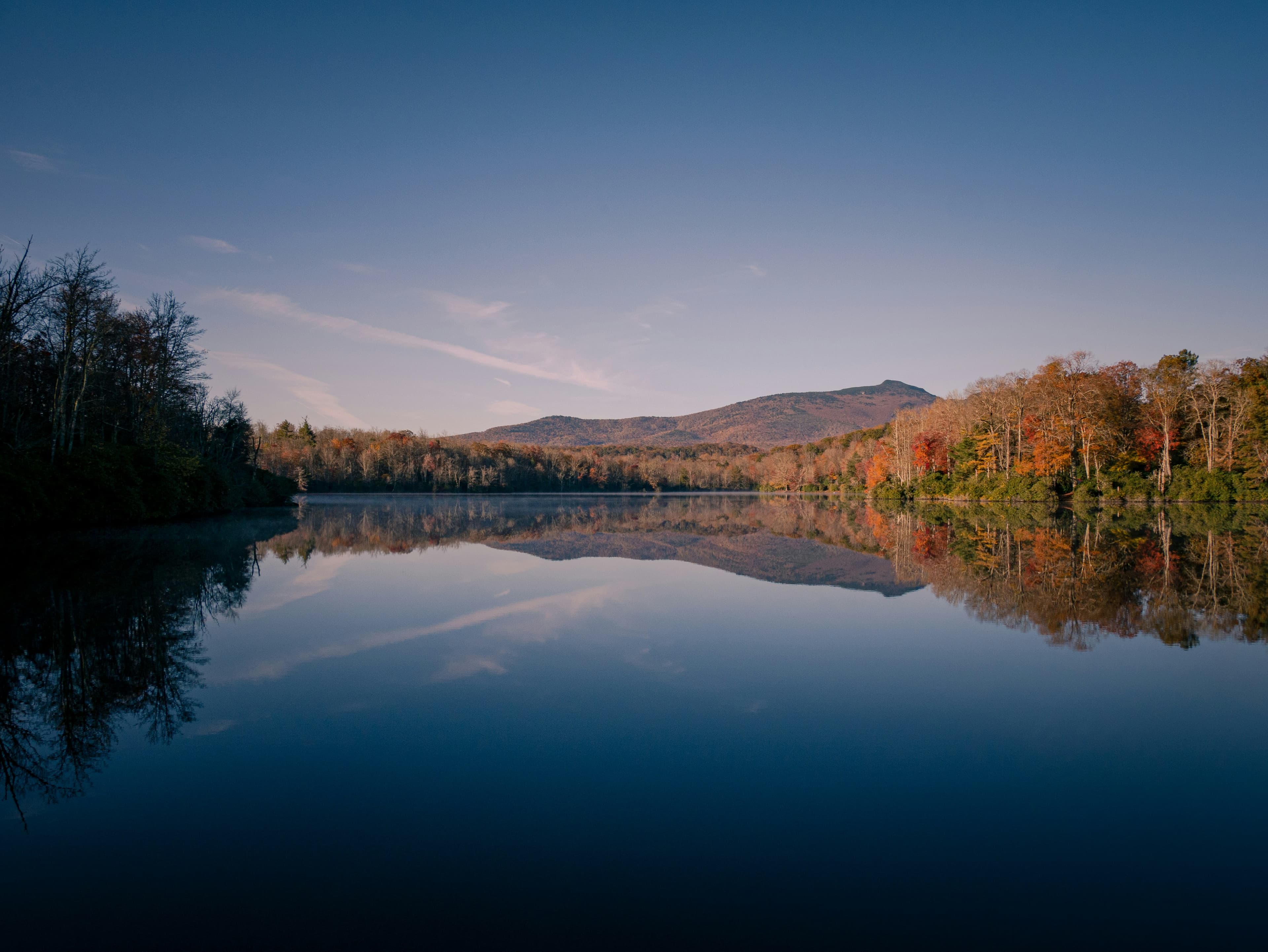 Sunset over Blue Ridge Mountains in North Carolina by Jeff M