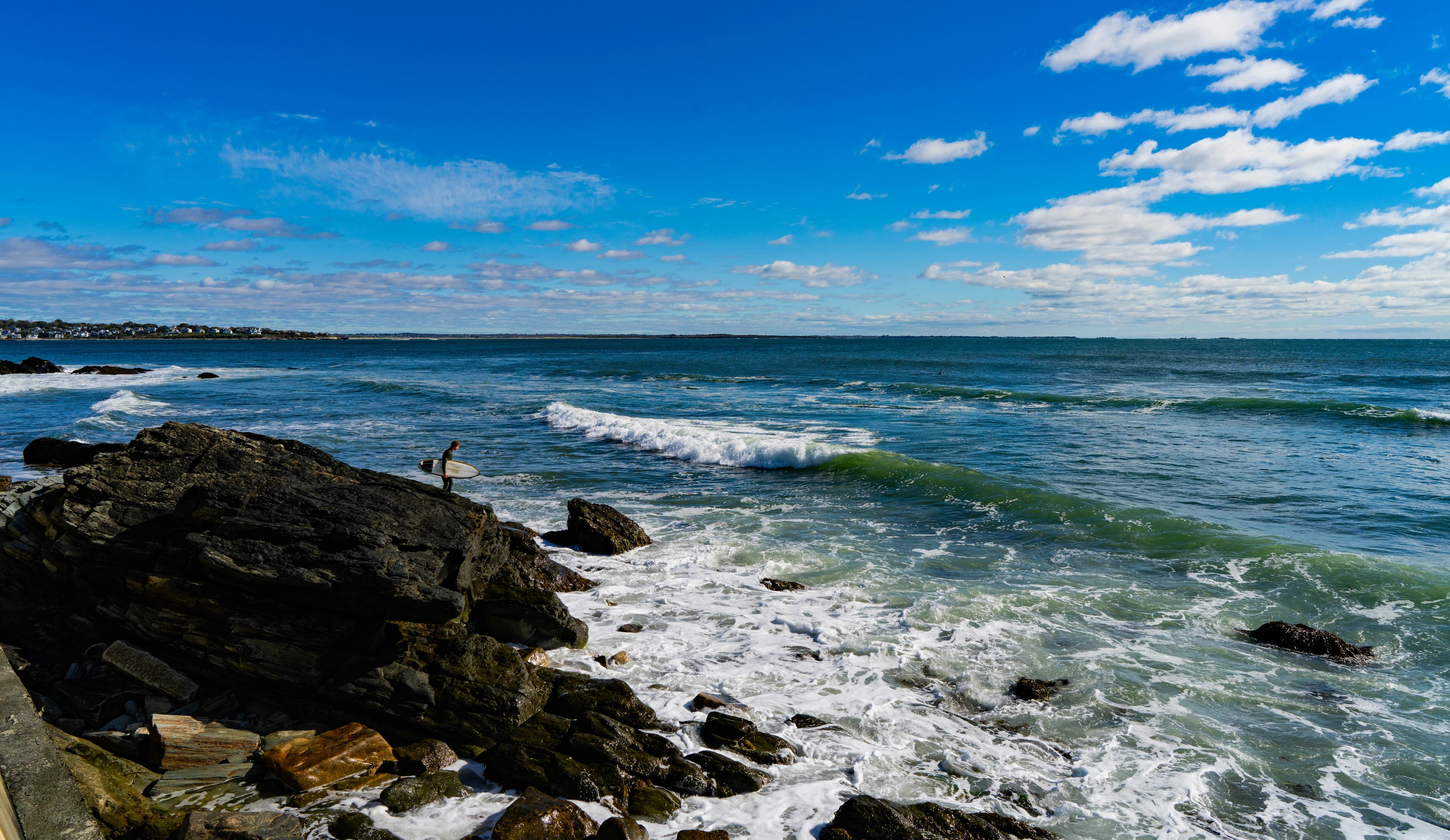 Sunset over Goddard Memorial State Park in Rhode Island