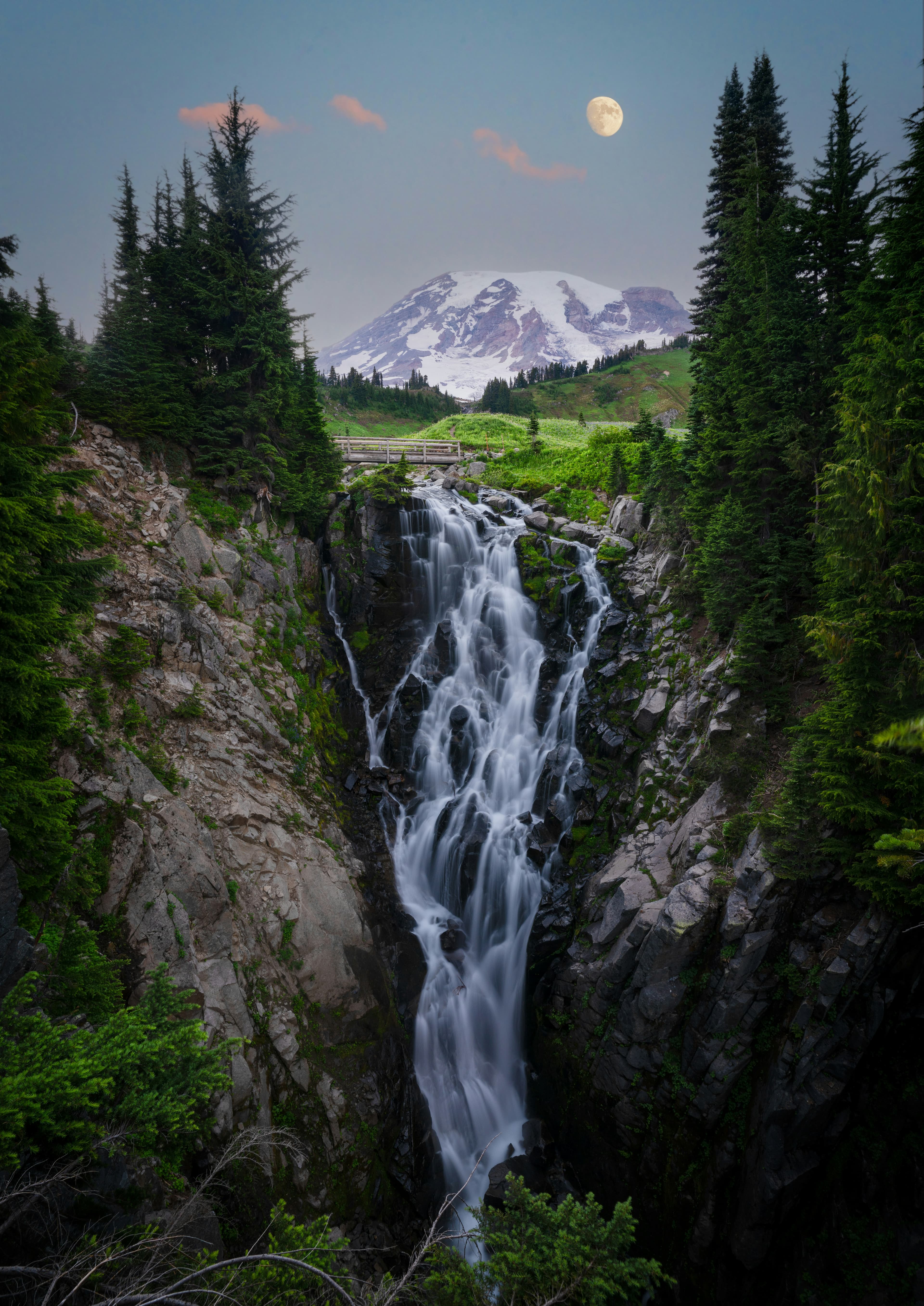 Misty morning at Olympic National Park in Washington State