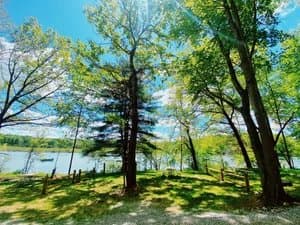 Campbell Cove Campground by Lake Logan in the Hocking Hills