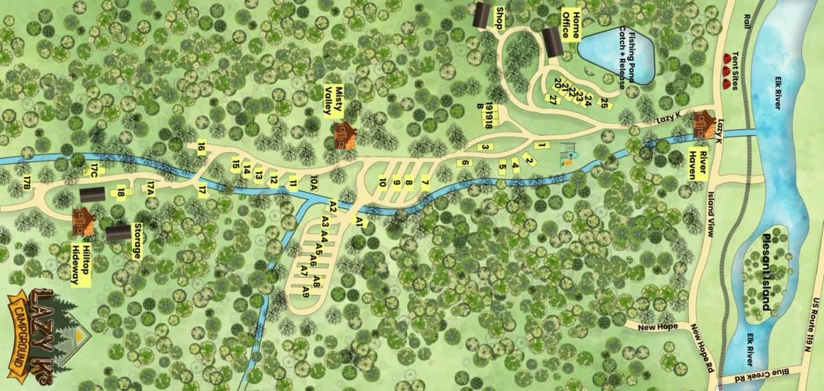 Lazy K's Campground and Canoe Livery (Elkview, West Virginia) photo