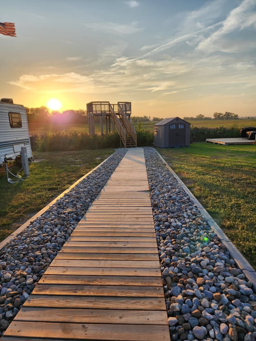 Sunset at Blue Oasis RV Park