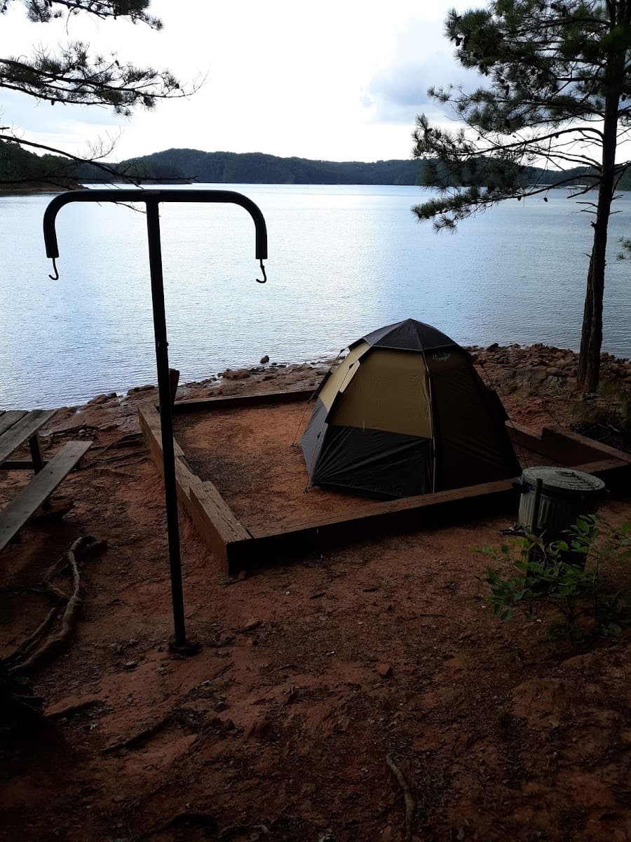 Carter's lake boat-in campsites