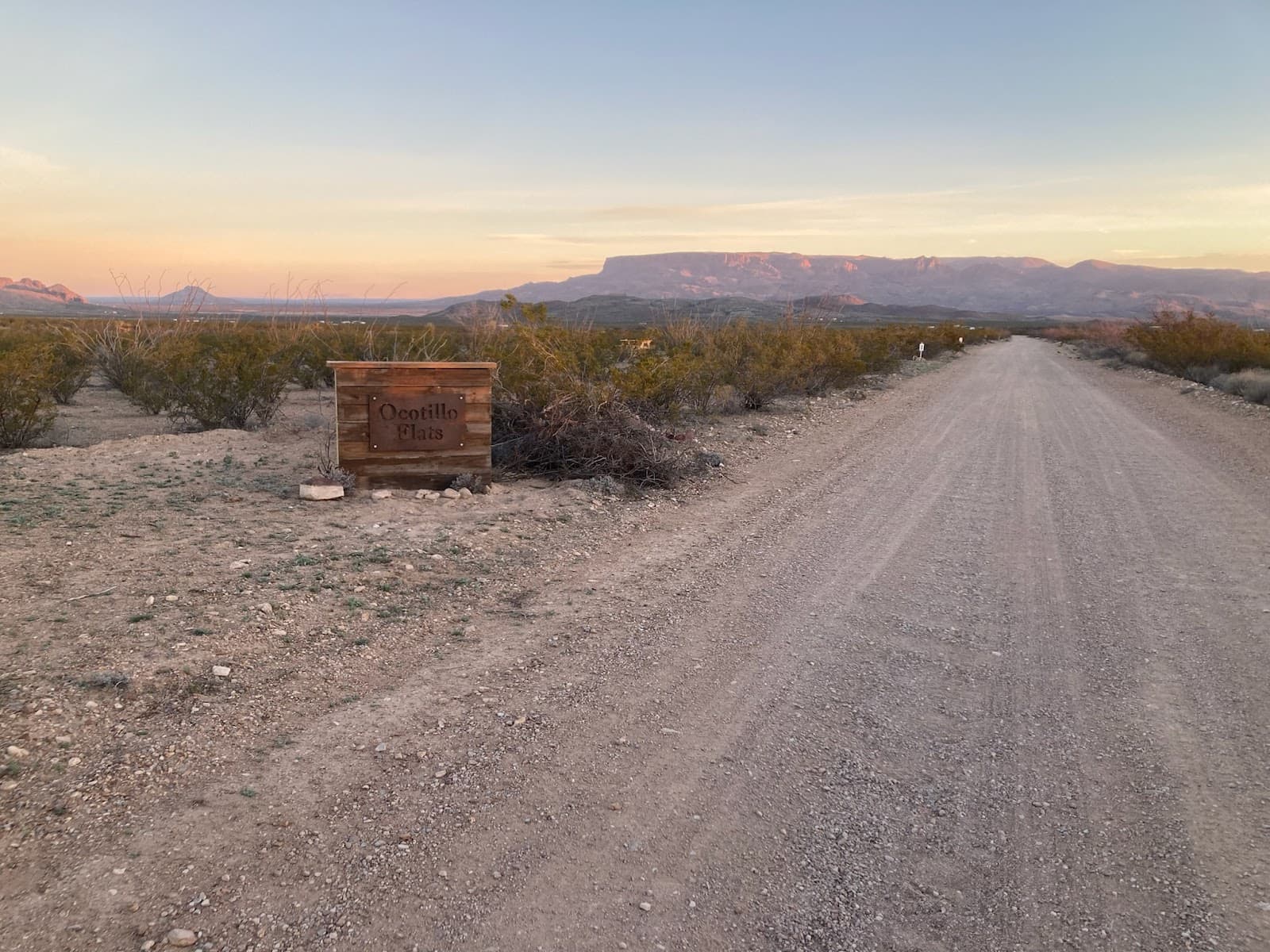Ocotillo Flats Camping
