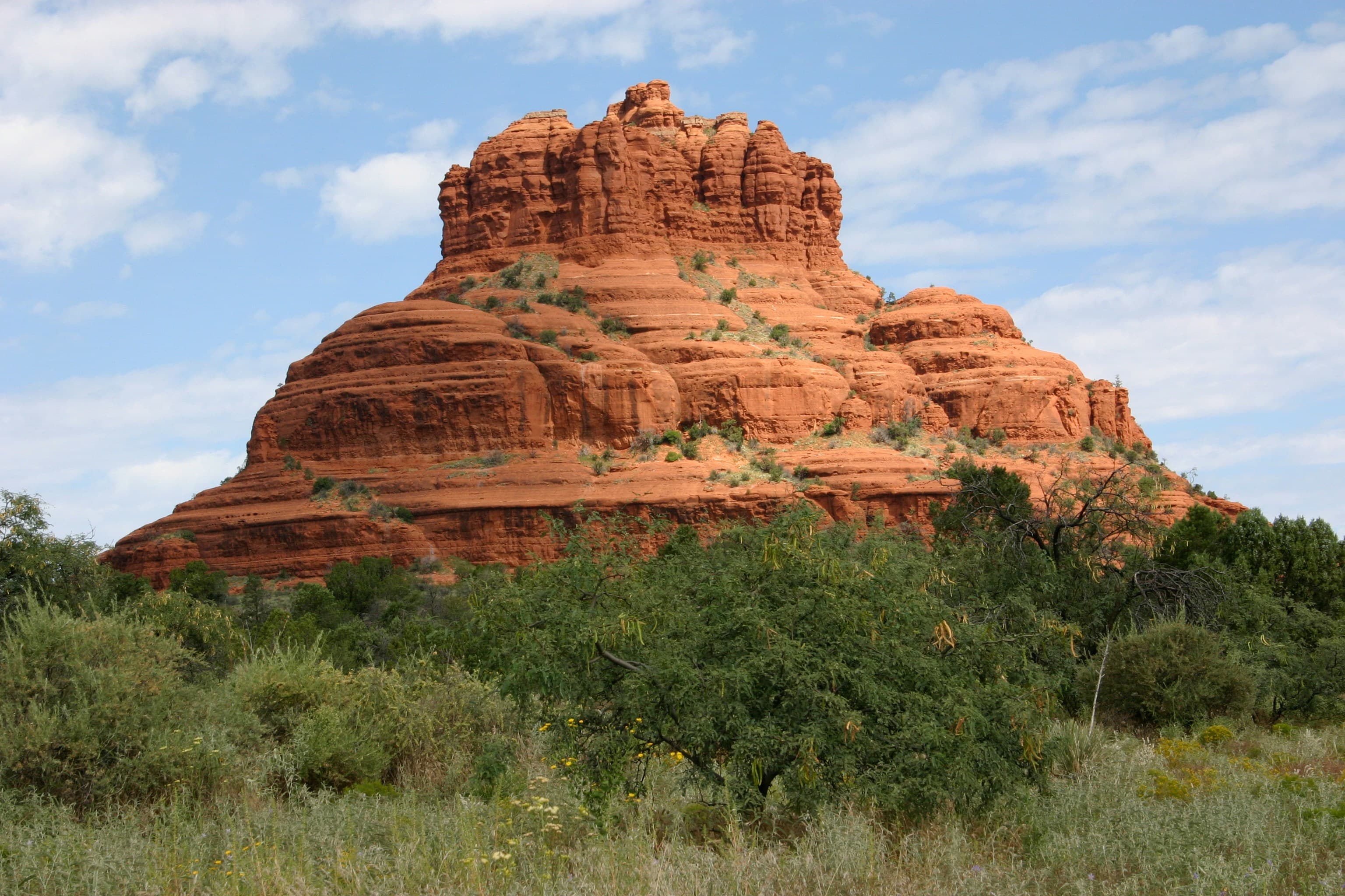 Hiking Cathedral Rock in Sedona Arizona desert landscape