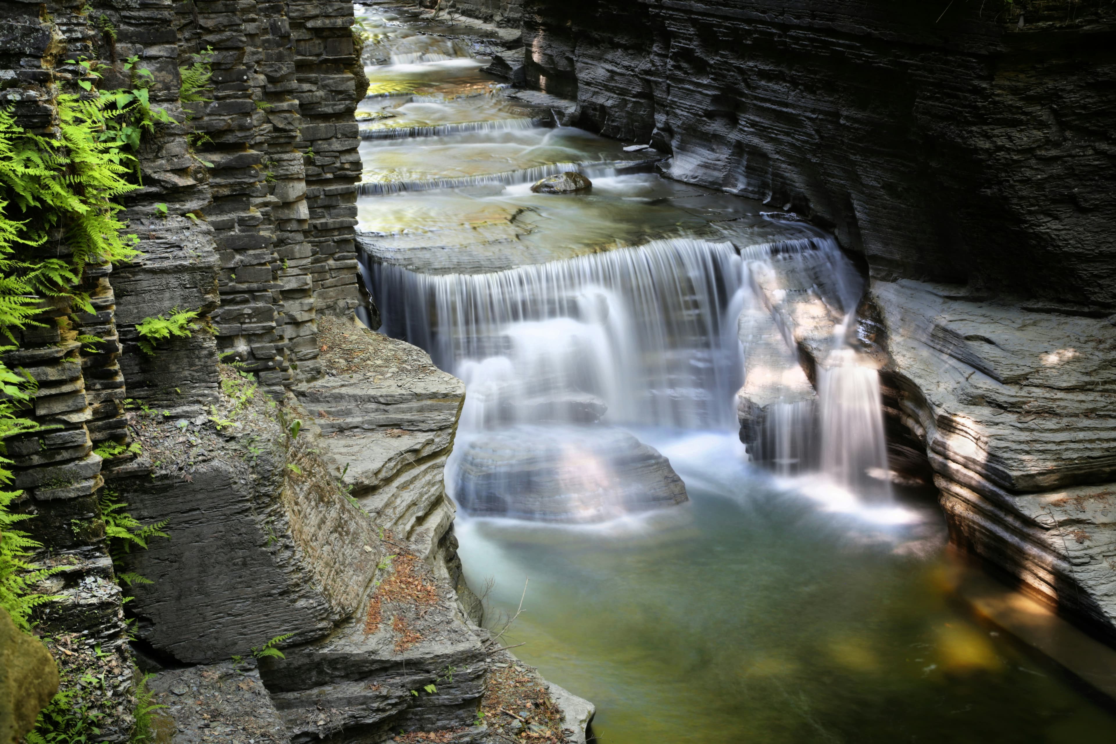 Majestic Niagara Falls State Park camping area in western New York by Gary Y