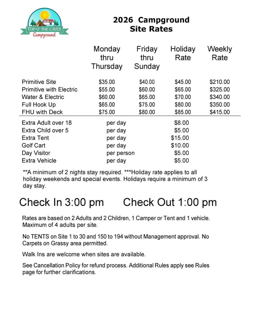 Top O' the Caves Campground