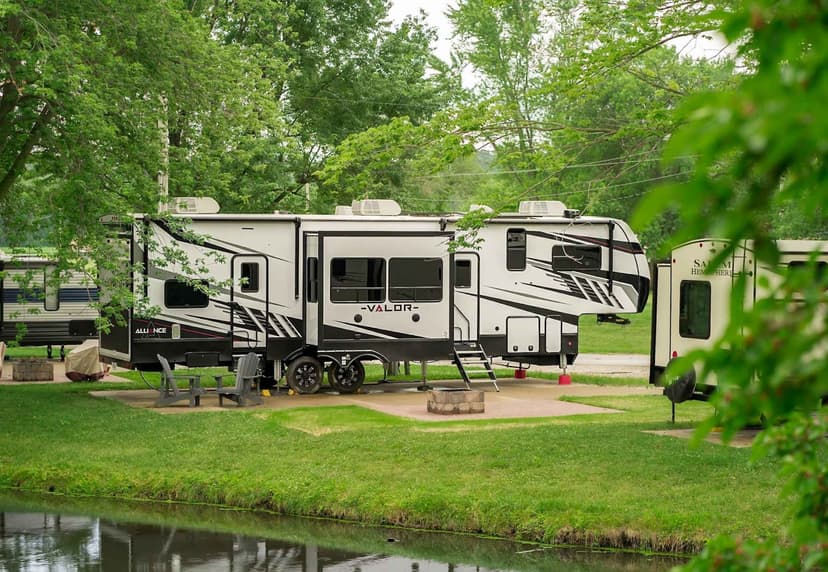 Sun Retreats Rock River